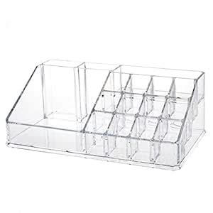 INOVERA (LABEL) Plastic 16 Compartment Cosmetic Display Cases Makeup ...