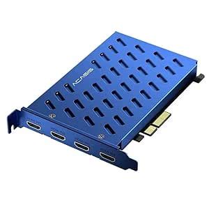 Acasis 4 HDMI PCIe Video Capture Card 1080P 60FPS with Built-in Fan ...