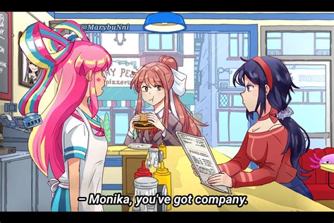 monika, mita, crazy mita, giffany, sone miyuki, and 1 more (doki doki ...