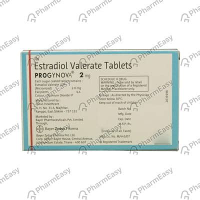 Buy Progynova 2 MG Tablet (21) Online at Flat 15% OFF | PharmEasy