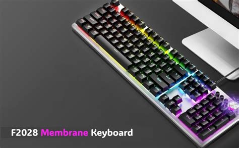 Amazon.in: Buy AULA F2028 Wired USB Membrane Gaming Keyboard / 25 Kinds ...