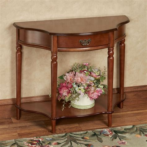 Foster Regal Walnut Finished Wooden Console Table