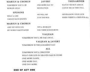 Image result for Musical Script Examples