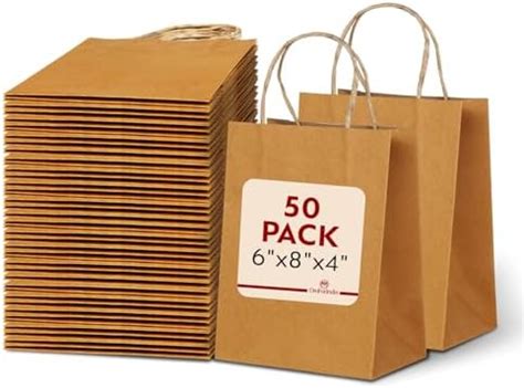 OmForIndia - Gift Bags | 6"x8"x4" - 50 Pcs | Disposable, Eco Friendly ...