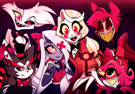 Hazbin Hotel: Ultra HD Wallpaper Featuring Iconic Characters
