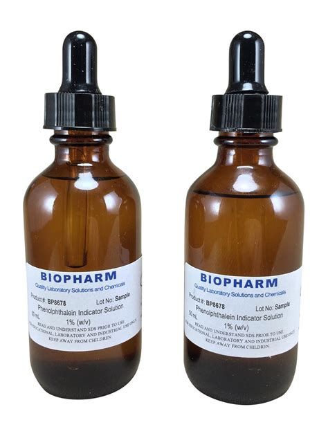 Biopharm Phenolphthalein pH Indicator Solution - 2 Dropper India | Ubuy