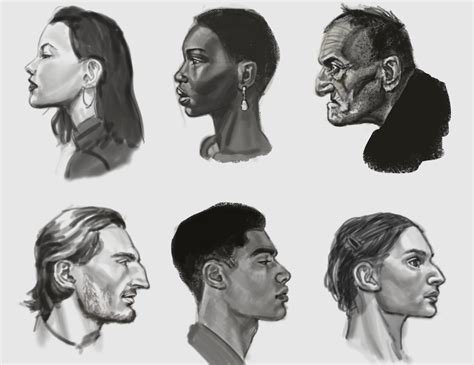 How To Draw A Profile Face