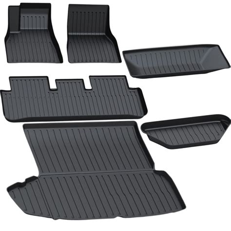 SUPER LINER Floor Mats for 2021-2023 Tesla Model S, All Weather Floor ...