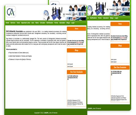 500 Premium Website Templates at Affordable Cost | CA portal