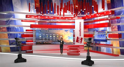 TV Presenter of Weather Forecast Rigged 3D model | 3D Molier International