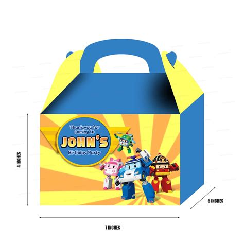 Robopoli Theme Goodie Return Gift Boxes | Birthday Party Gifts – Party ...