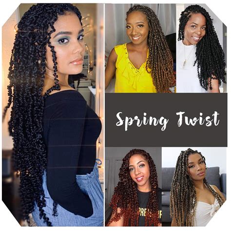 Buy 16 inch Spring Twist Crochet Braids Hair for Butterfly Locs Bomb ...