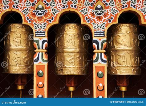 Tibetan Prayer Wheels stock photo. Image of buddhism - 50809388