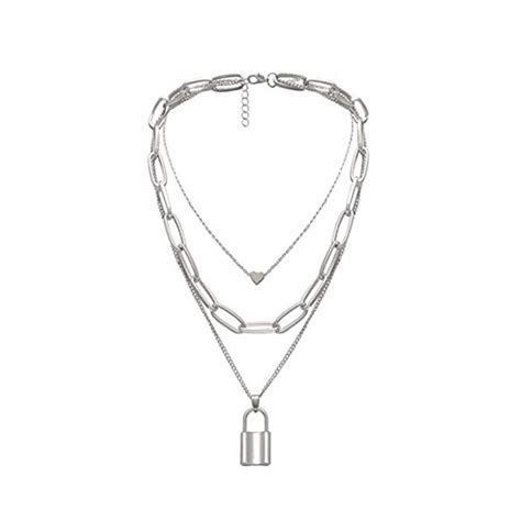 Yellow Chimes Layered Necklace for Women Choker Necklace Silver-Plated ...