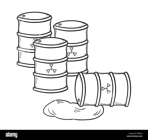 Oil barrel sketch hi-res stock photography and images - Alamy