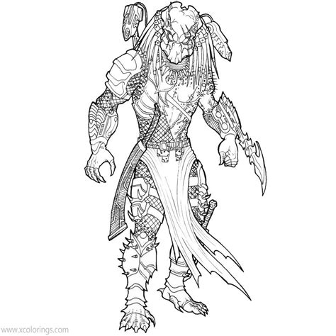 Image result for Alien vs Predator Coloring Pages