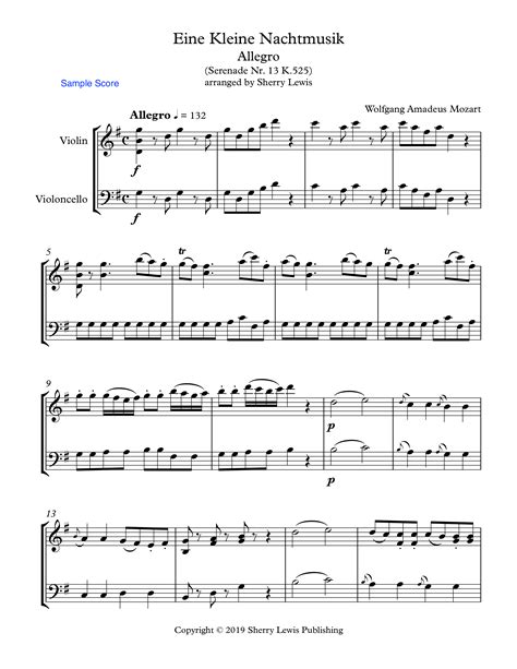 Play Official version of Eine Kleine Nachtmusik Sheet Music by Wolfgang ...