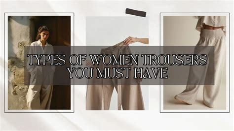 10 Types of women Trousers Are a Must-have for All Women | Javinskha ...