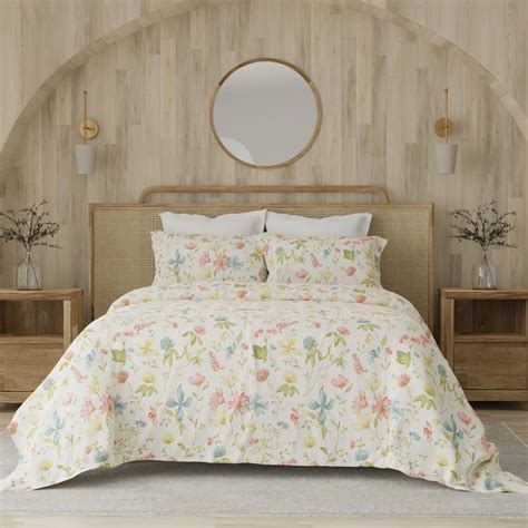 Buy LAYERS Zen 225TC Floral Print 3Pcs King Bedsheet Set from Layers at ...