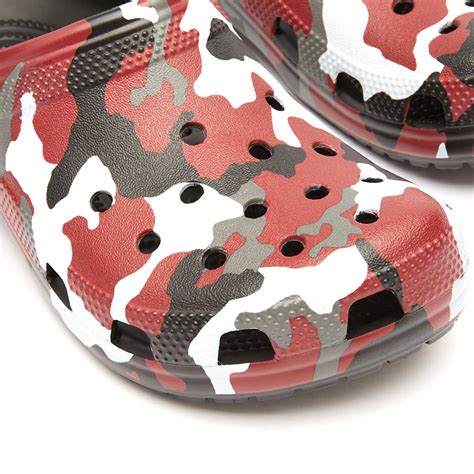 Crocs Classic Printed Camo Clog Black & Red | END. (US)