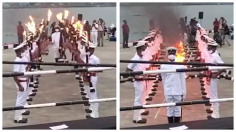 Watch: Indian Navy fire drill defines precision