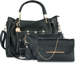 Buy SHAMRIZ Women Black Messenger Bag Black Online @ Best Price in ...