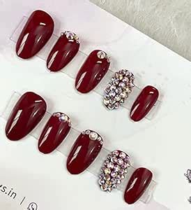 Buy AMOK STORE reusable press on nails for women, handmade fake nail ...