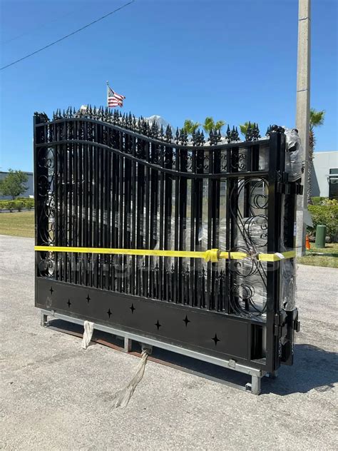 ( 1 ) SET OF UNUSED 20FT BI PARTING IRON GATES, 10FT EACH PIECE | GovDeals