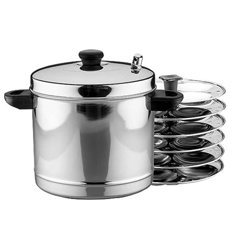 Pigeon Classic Stainless Steel Idli Cooker with Whistle Indicator | Id ...