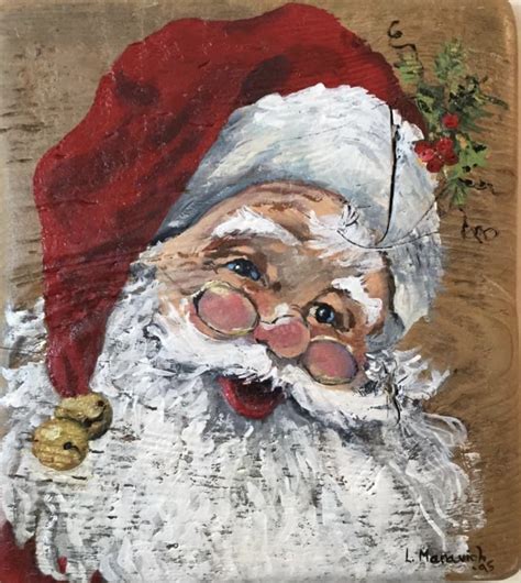 Pin by Dawn Hogue on Painting | Whimsical christmas art, Santa art ...