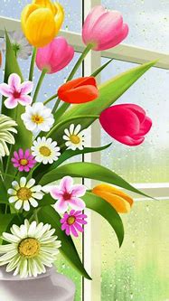 Image result for Spring Bunnies and Flowers Wallpaper