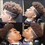 Image result for Taper Fade with Part Black Men