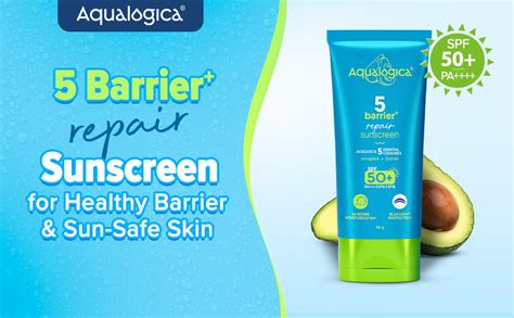 Aqualogica 5 Barrier+ Repair Sunscreen with Avocado & 5 Essential ...