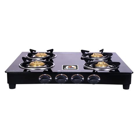Wonderchef Ultima 4 Burner Glass Gas Stove | Cooktops Online in India