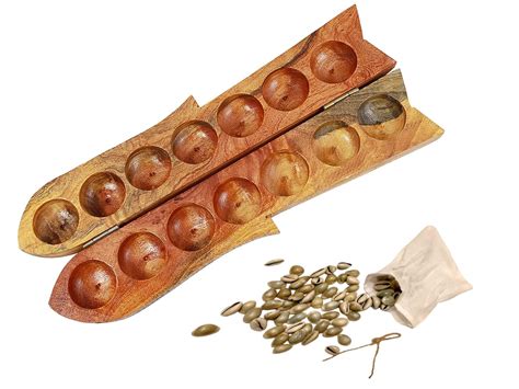 Buy Paljji Handicrafts Vamana Guntalu/Pallanghuzi/Mancala Wooden Board ...
