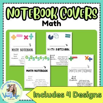 Image result for Math Interactive Notebook Cover