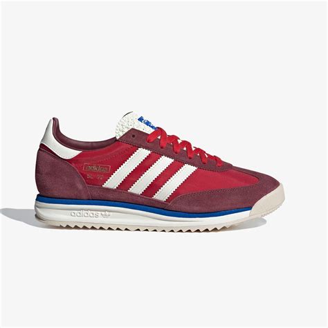 ADIDAS ORIGINALS | SL 72 RS { SHADOW RED/OFF WHITE/BLUE – Superkicks