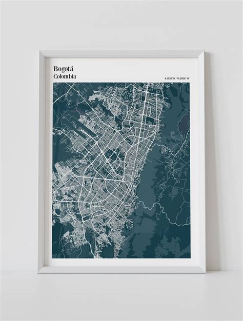 Create Your Own Street Map Posters | Artmementos - street map of bogota colombia