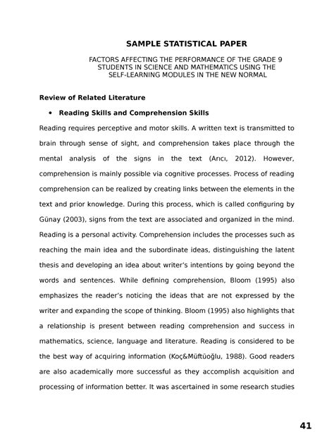 Image result for Statistical Paper Example