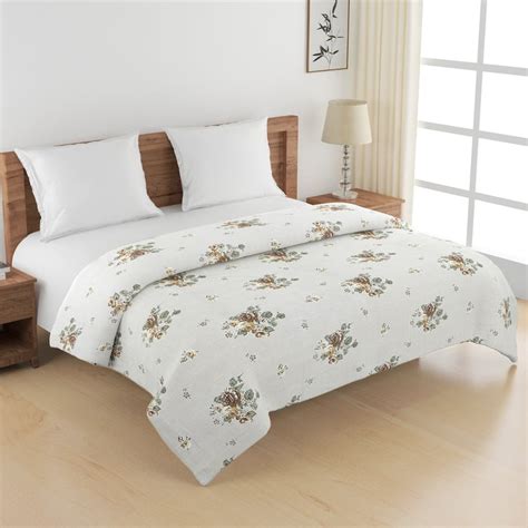 Buy SWAYAM Ananda Cotton Floral Print Double Comforter from Swayam at ...
