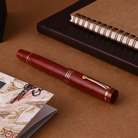 Leonardo MZ Grande Audace Art Nouveau No.8 Red Granata GT Fountain Pen ...