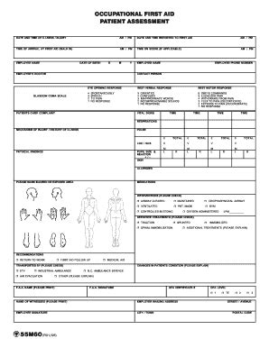 First Aid Patient Assessment Form 2020-2026 - Fill and Sign Printable ...