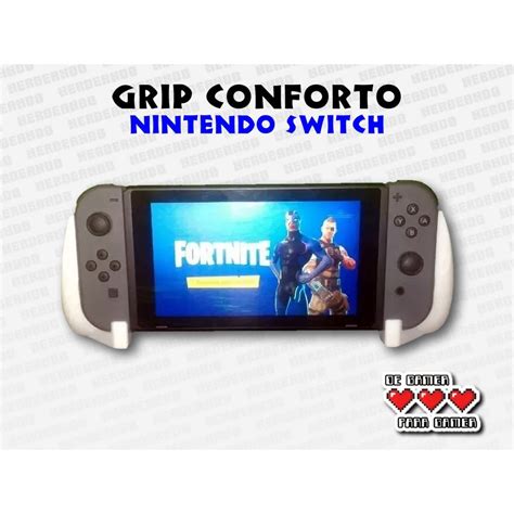 Grip Conforto para Nintendo Switch (Suporte Case Base) - Faz a Boa!