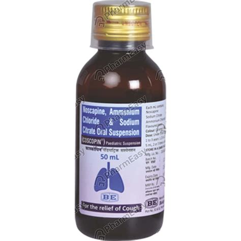 Buy Coscopin Paed 1.83 MG Syrup (50) Online at Flat 15% OFF | PharmEasy