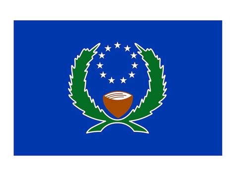 Pohnpei vlag officiële land vlag wereld vlagpictogram Internationale ...