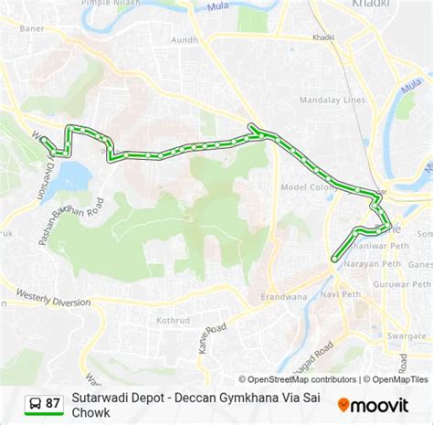 87 Route: Schedules, Stops & Maps - Deccan Gymkhana Via Sai Chowk (Updated)