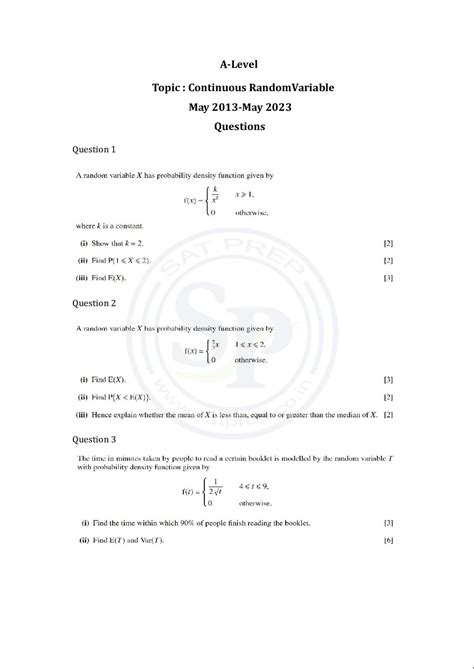 Image result for Continuous Random Variable Topic