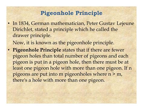 SOLUTION: Pigeon hole principle - Studypool
