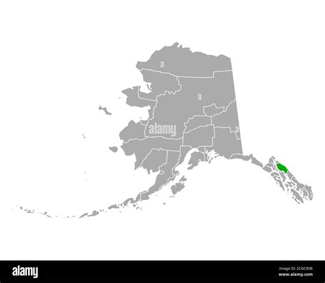 Map of Juneau in Alaska Stock Photo - Alamy