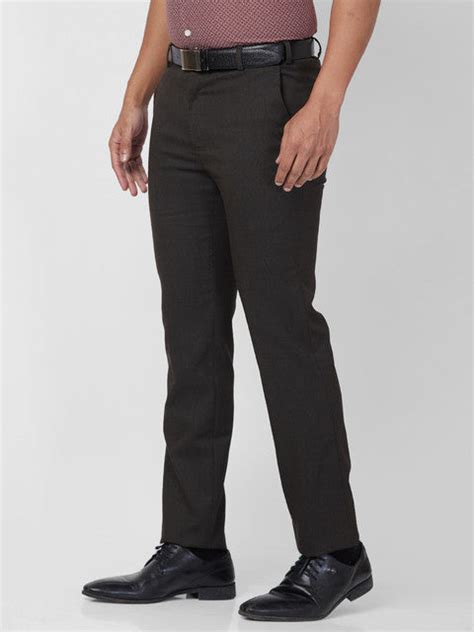 Raymond Men Brown Slim Fit Checks Trouser – MyRaymond